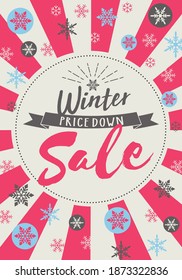 Winter sale poster (business tool)