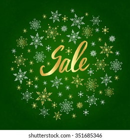 Winter sale poster design Background. Creative business promotional vector. Christmas sale design.