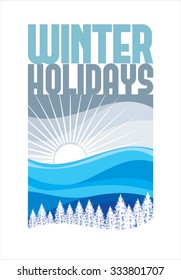 Winter Sale Poster Design Template Or Background. Creative Business Promotional Vector.