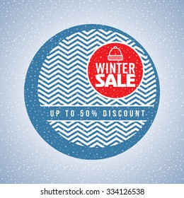 Winter sale poster design template or Background. Creative business promotional vector.
