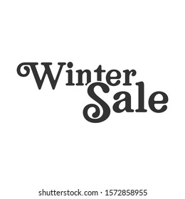 Winter sale season banner. Design for special offers and promotions in december.