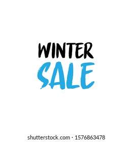 Winter sale season banner. Design for special offers and promotions in december.