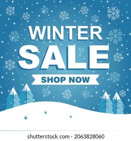 Winter Sale Shopping Discount Promotion