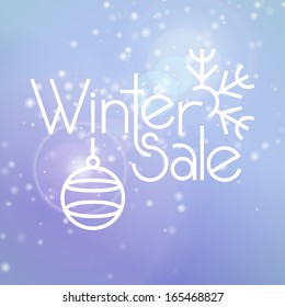 Winter Sale Soft Illustration