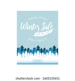 Winter Sale Special Offer Text