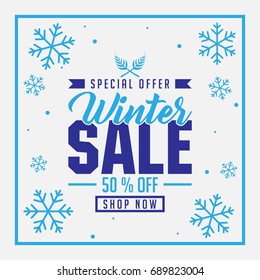 Winter Sale - Special offer - Vector for greeting, holiday, season