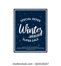 Winter Sale with Super Sale Text