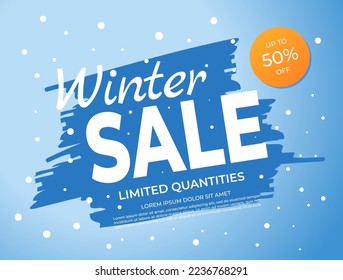 Free Vector  Hand drawn winter sale