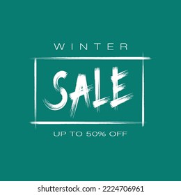 diseño vectorial de plantilla de venta de invierno