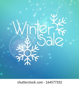 Winter Sale Trendy Soft Light Illustration