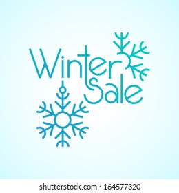 Winter Sale Typography Composition