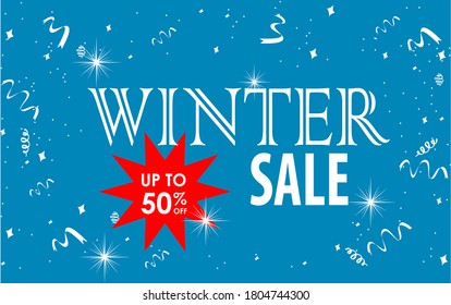 winter sale .up to 50 percent off