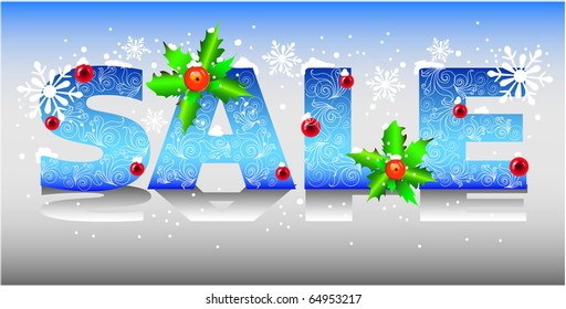 winter sale vector