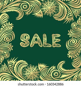 Winter sale vector illustration