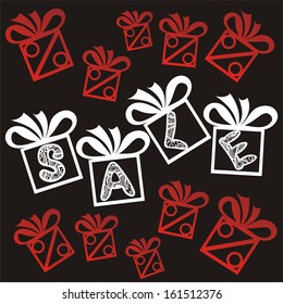 Winter sale vector illustration