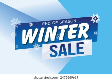 winter sale word text concept icon logo sign symbol vector note mega shopping style for use landing page, template, social media, web, mobile app, poster, banner, flyer, background, gift card, coupon
