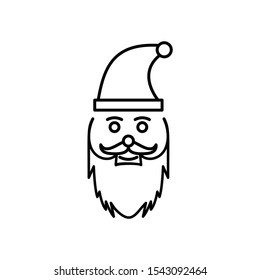 Winter Santa Claus icon. Simple line, outline vector of Christmas icons for ui and ux, website or mobile application