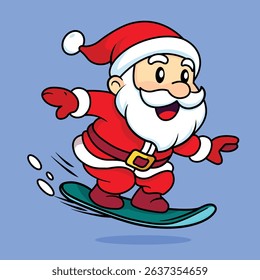 Winter Santa Claus Mascot Vector