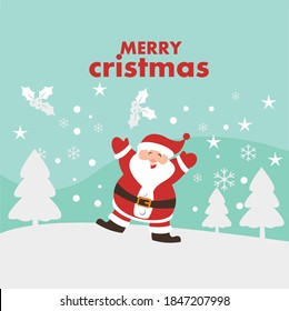 
WINTER AND SANTA VECTORS, WHEN SNOW DOWN ... SUITABLE FOR BANERS, WALPAPERS, GREETING CARDS AND ALSO BAGROUND
