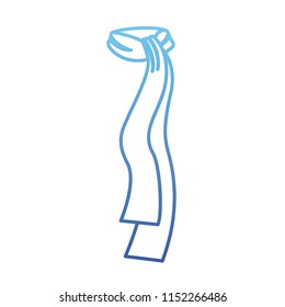 winter scarf accessory icon