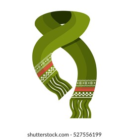 winter scarf clothes icon