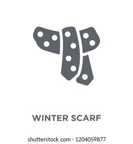 winter Scarf icon. winter Scarf design concept from Winter collection. Simple element vector illustration on white background.