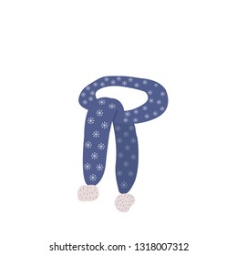 winter scarf vector