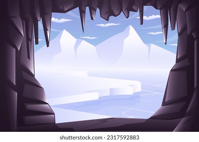 Winter Scene Flat Design Illustration