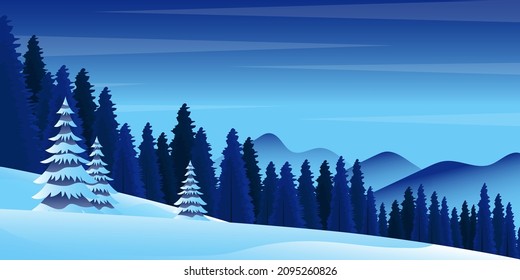 Winter Scenery And Beautiful Winter Scape