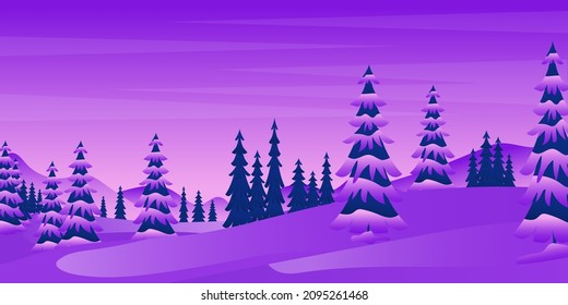Winter Scenery And Beautiful Winter Scape