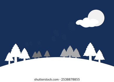 winter scenery with snow can be used for winter or christmas designs