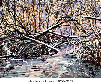 winter scenery Snowy River
