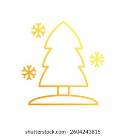 Winter Scenery vector icon stock illustration