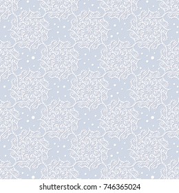 winter seamless background with snowflakes and falling snow