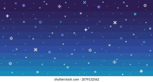 Winter seamless background and snowflakes  Snowy Christmas backdrop  Vector illustration 