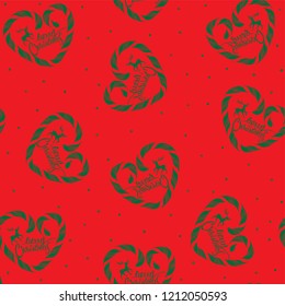 Winter seamless Christmas pattern for design packaging paper, postcard, print and textiles.