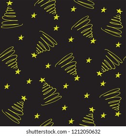 Winter seamless Christmas pattern for design packaging paper, postcard, print and textiles.