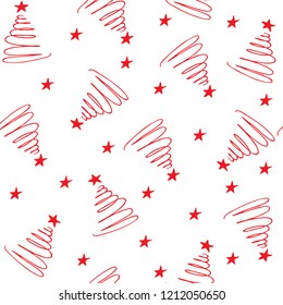 Winter seamless Christmas pattern for design packaging paper, postcard, print and textiles.