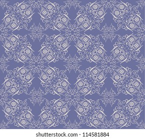 Winter seamless lace background in christmas style