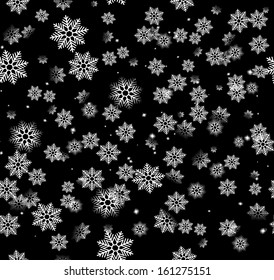 Winter seamless. May be used in the manufacture of packaging materials, or textile industry, or as a background image. Vector