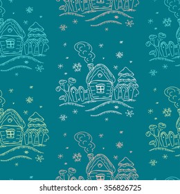 Winter seamless pattern.