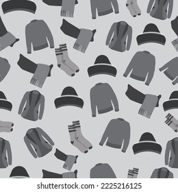 Winter  seamless pattern background design 