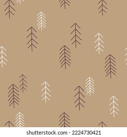 Winter seamless pattern. Christmas design. Best for Christmas or New Year greeting cards, invitation templates, posters, banners. Vector illustration