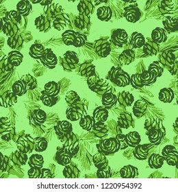 Winter seamless pattern. Christmas wallpapers, background for printing on paper, scrapbooking, patchwork, fabric, gift wrap. Vector illustration 