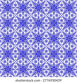Winter seamless pattern design of the northern peoples