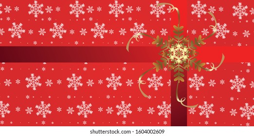 Winter seamless pattern with flat icons on red background. Vector illustration. Christmas pattern. For web design, wallpaper, wrapping paper, for printing on clothes, textile, package.