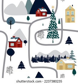 Winter seamless Pattern. Hq for web and print use.