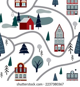 Winter seamless Pattern. Hq for web and print use.