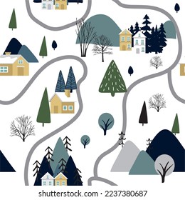 Winter seamless Pattern. Hq for web and print use.