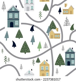 Winter seamless Pattern. Hq for web and print use.